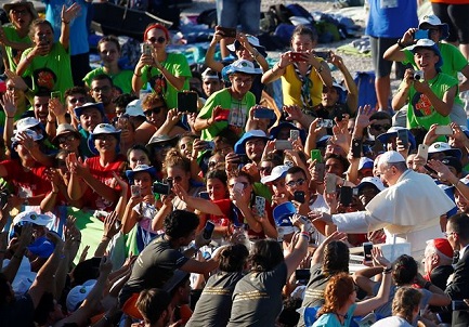 Il Papa al recente incontro con i giovani al Circo Massimo di Roma