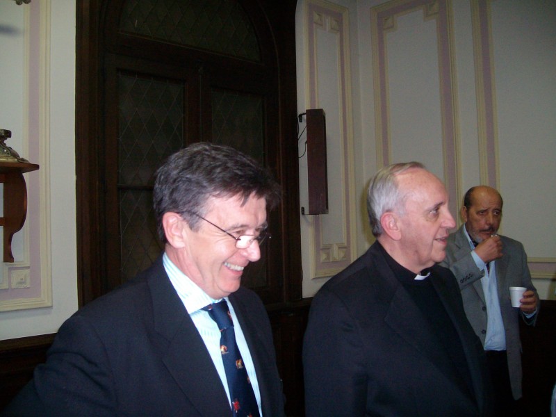 Jorge Milia con il cardinal Bergoglio