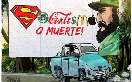 Caricature: Coca cola o morte