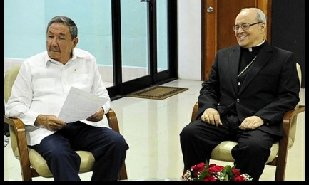 Raúl Castro e in cardinal Ortega