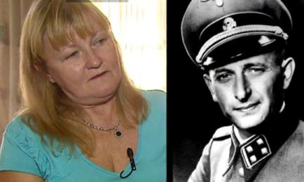 Carmen Beatriz Bretin Lindemann, nuora di Eichmann. Foto dallo schermo televisivo