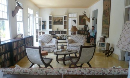 Interno della casa La Vigía, a Cuba, dove Hemingway è vissuto fino alla morte