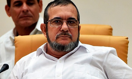 Rodrigo Londoño Echeverri, alias Timoleón Jiménez o Timochenko, massimo leader delle Farc. Foto AFP