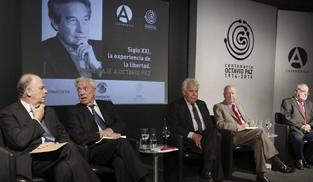 Vargas Llosa in occasione del centenario della nascita di Octavio Paz (1914)