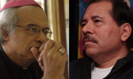 Il cardinal Brenes e il presidente Ortega