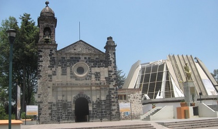 Santuario del Cerrito in Messico con all’interno i resti di quella che è stata identificata come la casa dell’indio Juan Diego