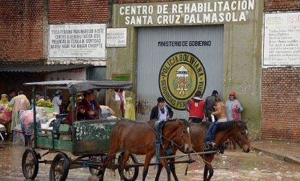 Esterno del carcere di Palmasola, a Santa Cruz, in Bolivia