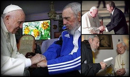 I TRE PAPI DI FIDEL CASTRO. Gli incontri con Wojtyla, Ratzinger e Bergoglio segnano le tappe della lenta transizione cubana
