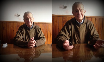 Luis Dri, 90 anni, quarto di dieci fratelli di una famiglia contadina divenuti tutti religiosi