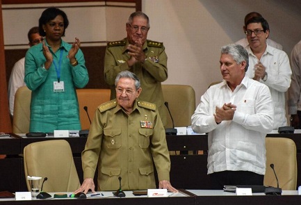 Raúl Castro e il vicepresidente Miguel Díaz-Canel