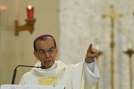 Gregorio Rosa Chávez, primo cardinale di El Salvador. Foto Marvin Recinos (AFP).
