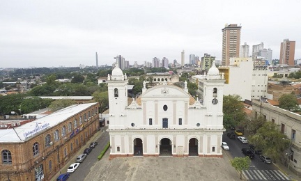 La cattedrale di Asunción, dove il notevole organo troverà posto