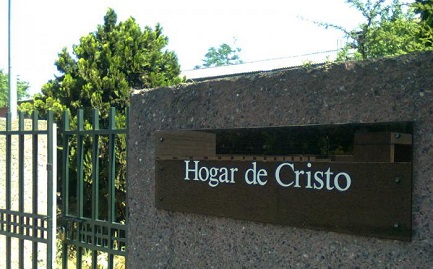 L’ingresso del “Hogar de Cristo” di Santiago del Cile