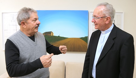 Lula con il cardinale emerito Cláudio Hummes