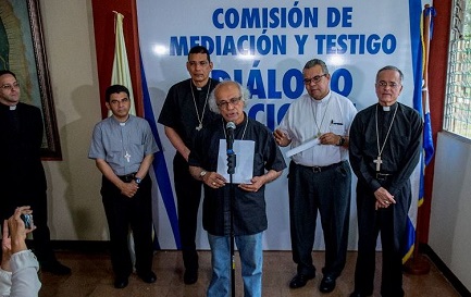 AL VIA IL DIALOGO PACIFICATORE IN NICARAGUA. Il Presidente Ortega accetta di buon grado le 4 condizioni poste dalla Chiesa per presiedere un “Tavolo per il dialogo nazionale, la verità e la riconciliazione”
