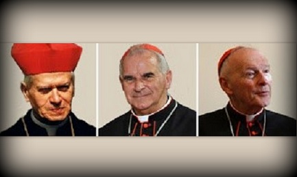 Da sinistra a destra: H. Groer - K. O'Brien - T. McCarrick