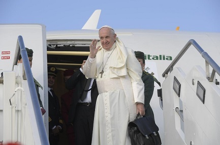 Papa Francesco in partenza per l’Irlanda (Vatican Media)